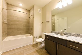 Bathroom with soaking tub 